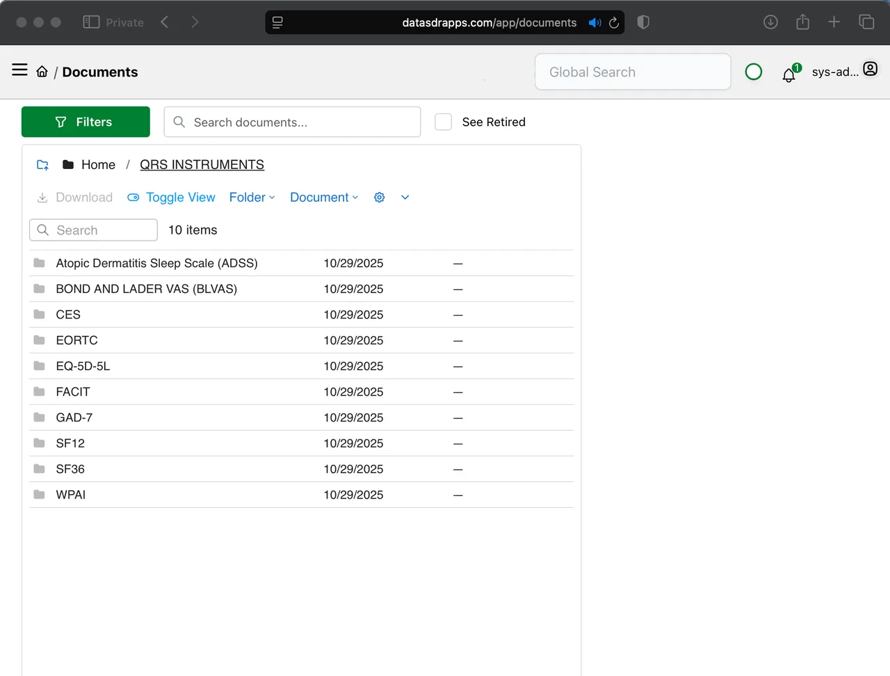 Document Repository - Document management with version control