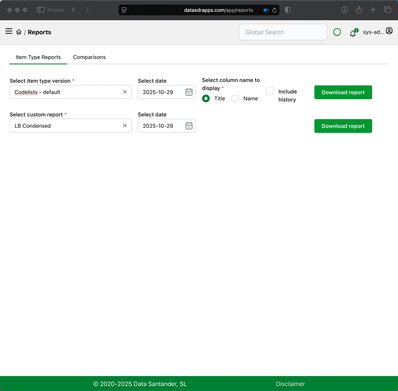 Reports - Pre-loaded and custom reporting